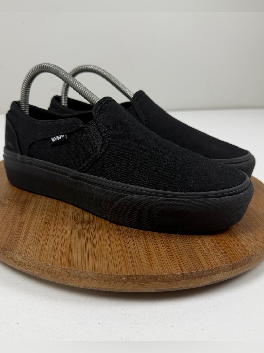 Vans Women’s Classic Asher Slip-On Platform Sneakers in Black